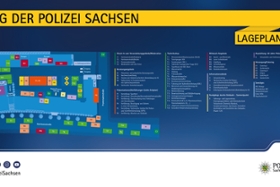 Foto: Lageplan für den Tag der Polizei Sachsen am 11. Juni 2022 in Chemnitz