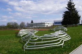 Foto: Visualisierung "Sit-In! Skulptur als besitzbare Landschaft" der Hochschule der Sächsischen Polizei (FH) in Schneeberg