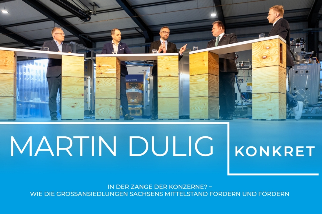 Von links nach rechts: Jan Pratzka, Frank Bösenberg, Martin Dulig, Andreas Brzezinski, Jan Kaufhold