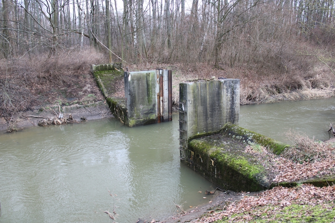 Reste der alten Wehranlage Neukirchen