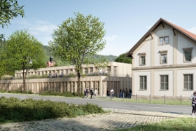 Foto: Visualisierung HTW Dresden Seminar- und Laborgebäude in Pillnitz