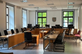 Foto: Der Schwurgerichtssaal am Landgericht Chemnitz