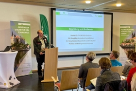 Foto: Grußwort des Landesforstpräsidenten Utz Hempfling zur gemeinsamen Veranstaltung von Sachsenforst und dem Landestourismusverband
