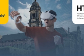 Foto: Von der Handzeichnung zum 3D Modell: Projektvorführung mit VR Brille durch Studierende der HTW Dresden