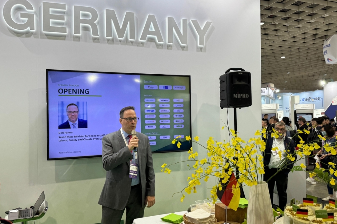 SEMICON Taiwan 2025 - Eröffnung des German Pavilion, Staatsminister Dirk Panter