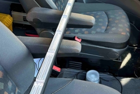 Foto: Sichergestellter Mercedes - Leuchte