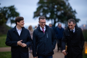 Foto: Foto der drei Minister bei den Mitteldeutschen Bildungsgesprächen