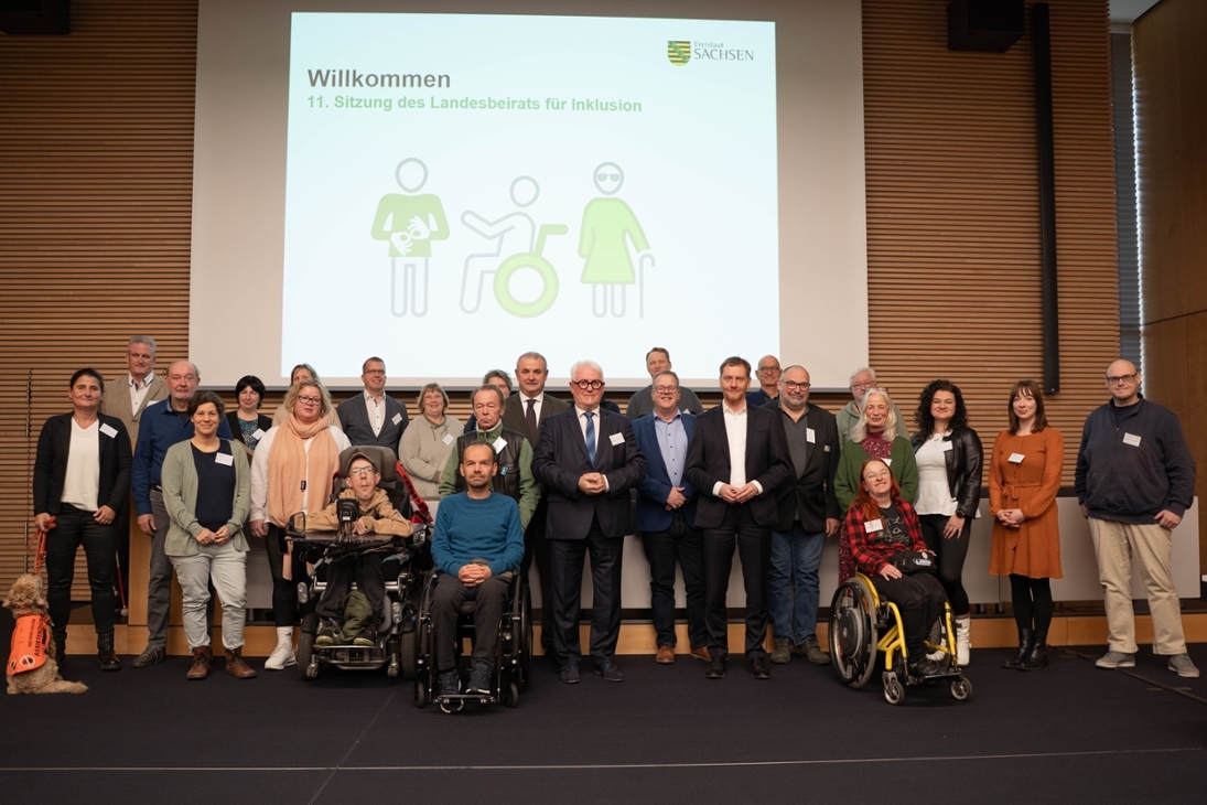 Ministerpräsident Michael Kretschmer zu Gast beim Sächsischen Landesbeirat für Inklusion der Menschen mit Behinderungen