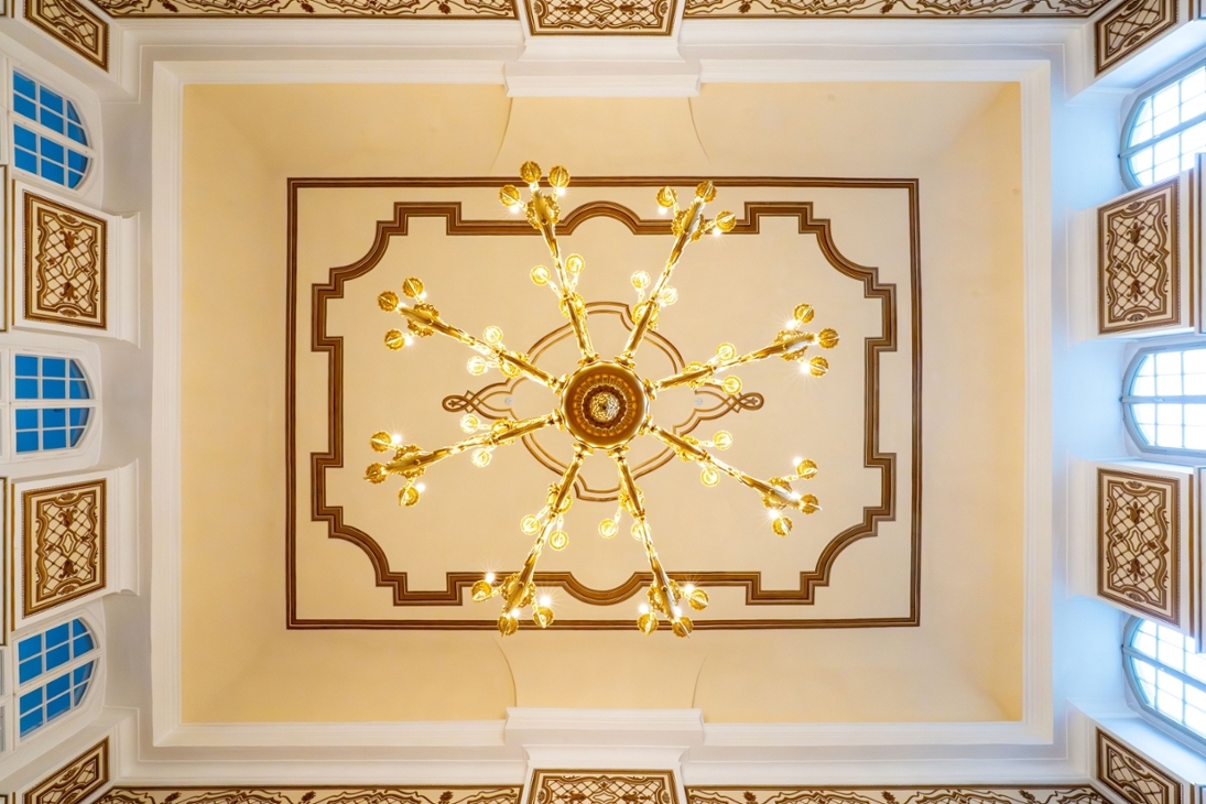 Barockschloss Rammenau Decke Spiegelsaal