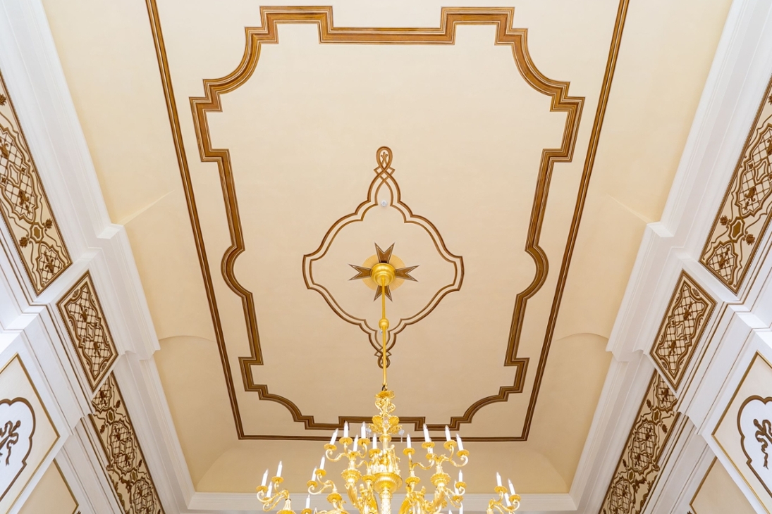 Barockschloss Rammenau Decke Spiegelsaal