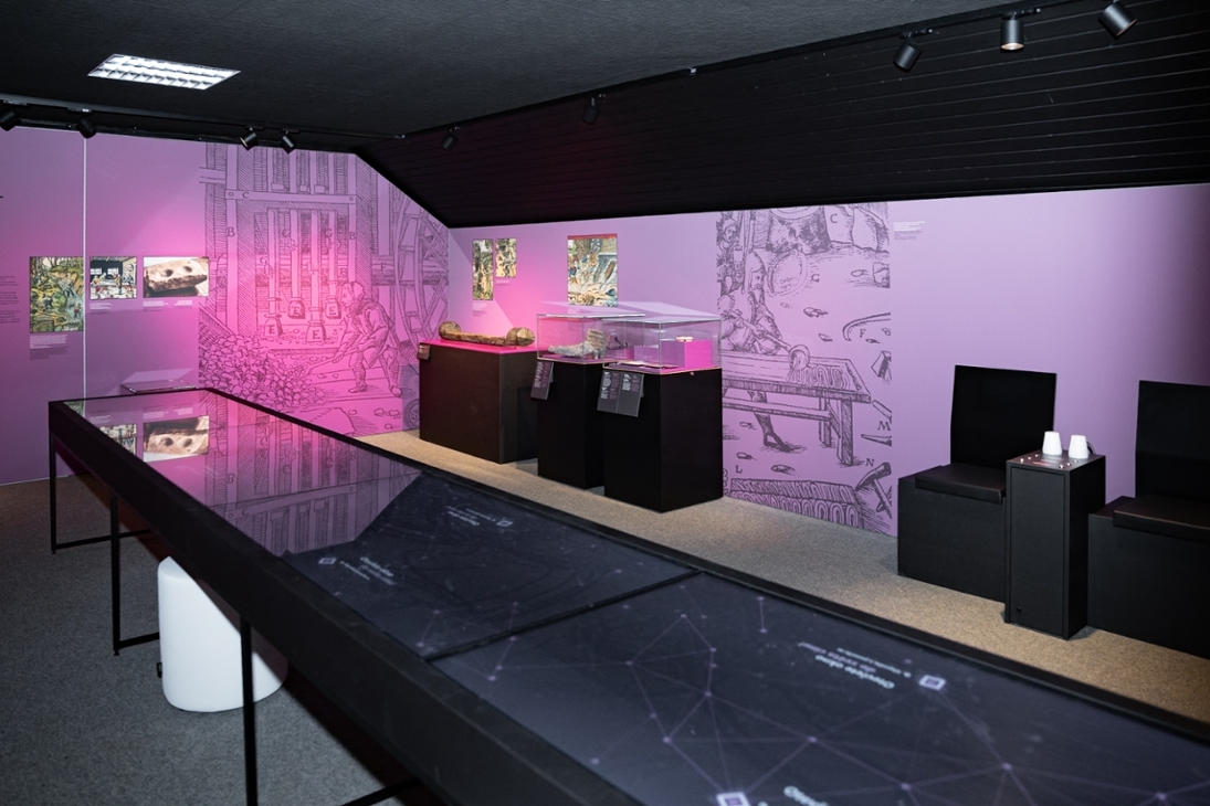 Medienstation in der Ausstellung