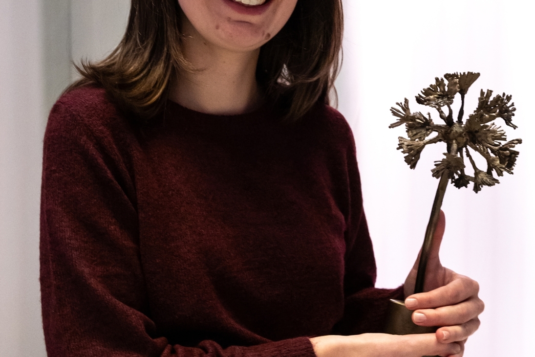 Preisträgerin in der Kategorie "Wachstum" Elisa Röhr mit ihrem im Jahr 2021 gegründeten Unternehmen 1mal1japan GmbH