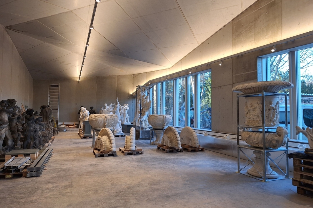 Skulpturendepot Großer Garten Innenansicht