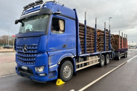 Foto: Das Gespann war um mehr als 25 Prozent überladen.