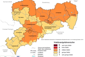 Foto: Aktuelle Waldbrandgefährdung am 03.03.2026