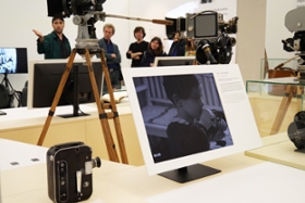 Foto: Blick in die Ausstellung in den Technischen Sammlungen Dresden