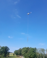 Foto: Helikoptereinsatz zur Sturmschadensbeseitigung in Rathen