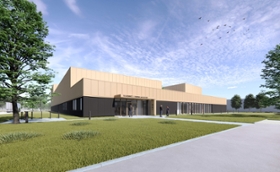 Foto: Visualisierung Neubau Carbon Lab Factory der TU Chemnitz